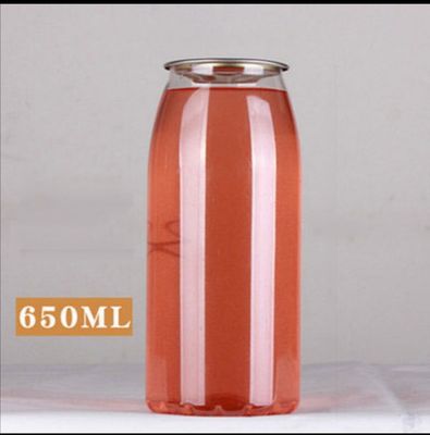 Прозрачная бутылка сока 650ml 22oz пластиковая для воды
