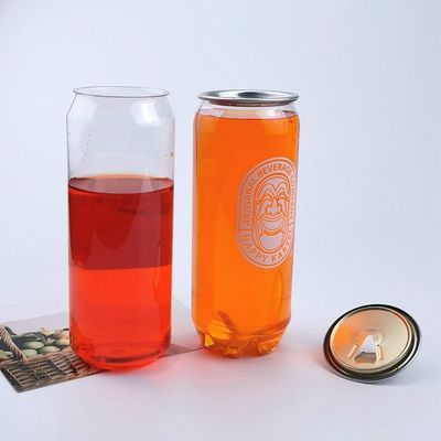 Пластиковая консервная банка соды сока напитка бутылки напитка упаковывая с крышкой