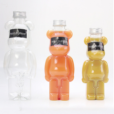 Винт медведя пластиковый разливает по бутылкам для черноты 100ml Voss чая пузыря сока